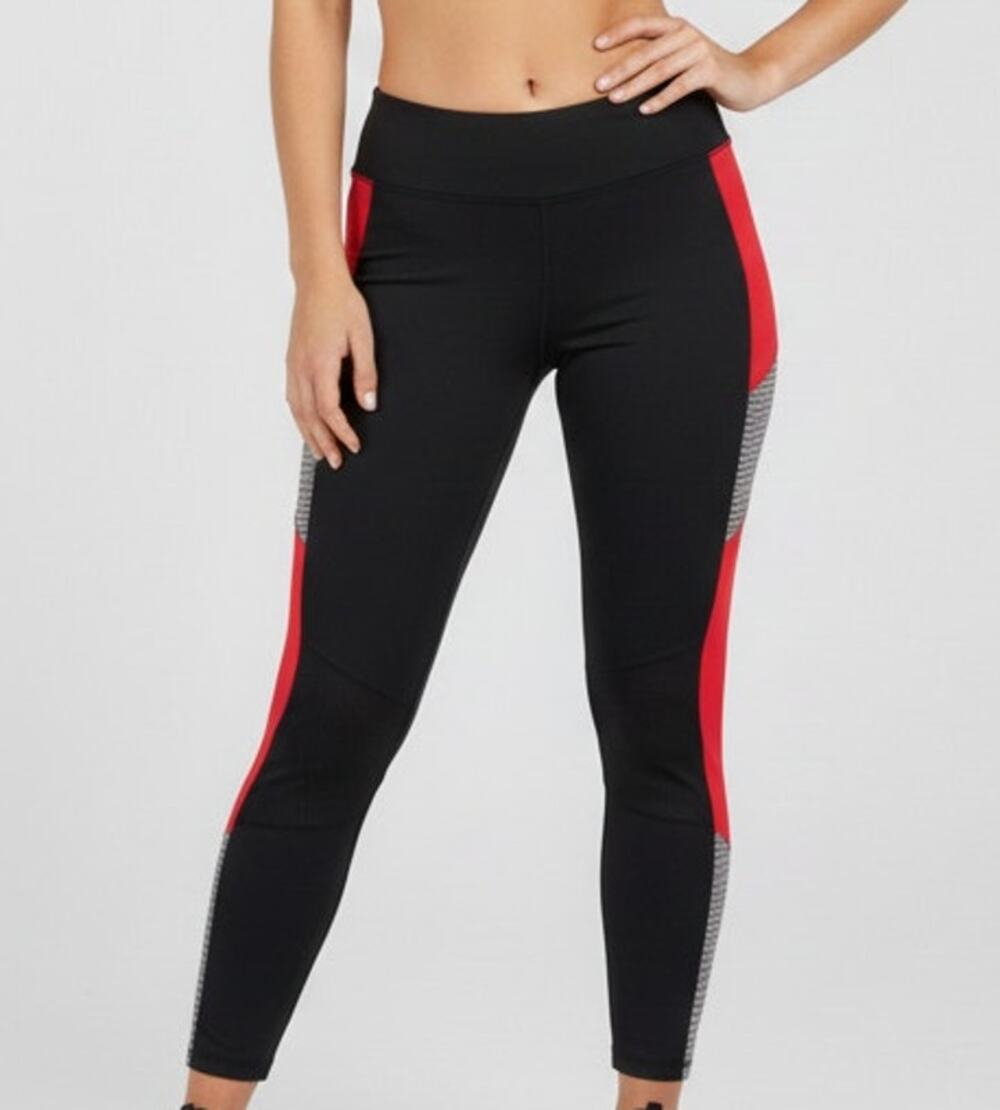 Tangerine Womens Large Black Leggings Polyester Spandex